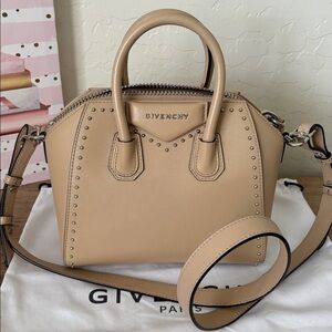 Givenchy Mini Studded Antigona Leather Satchel